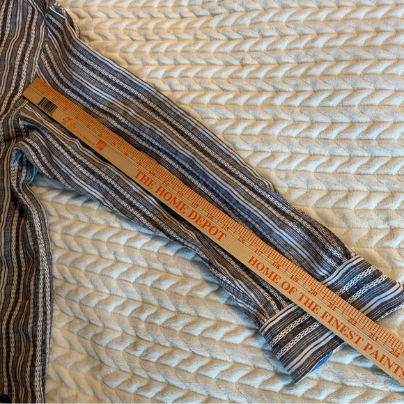 Tommy Bahama Gray Striped Men's Shirt size Large - Picture 12 of 12